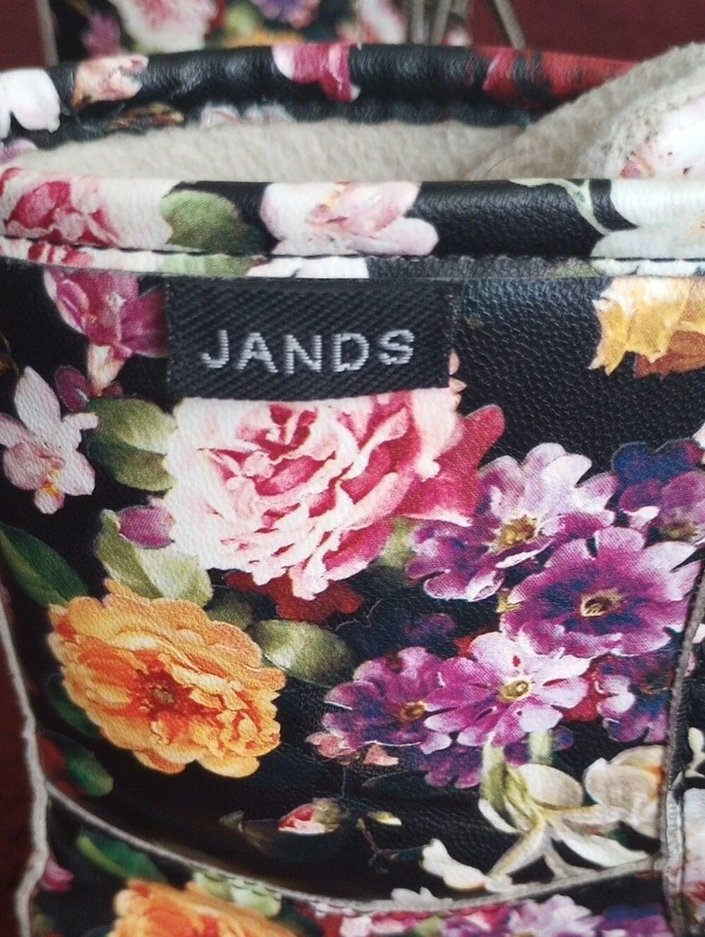 JANDS Girl's Youth Size 4 Floral Print Duck Boots